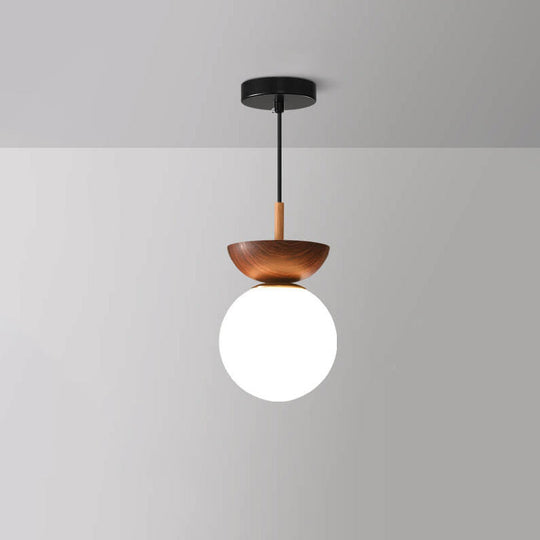 YunaGlow | Stilvolle Holz & Glas Deckenleuchte
