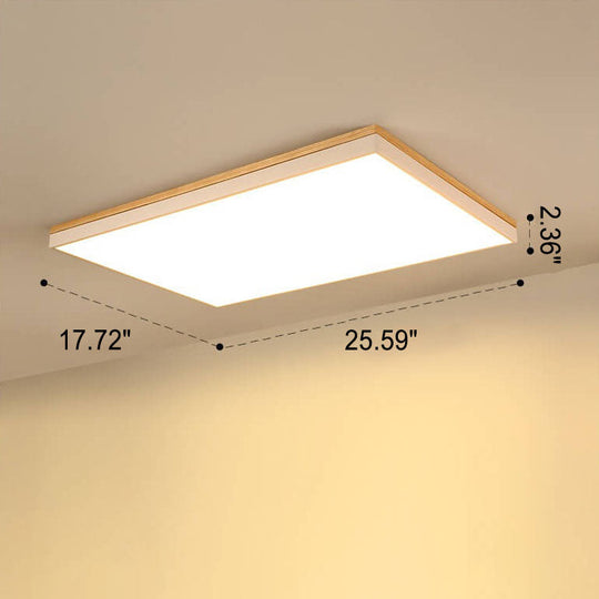 WoodForma | Schlichte LED-Holzdeckenleuchte in Naturform