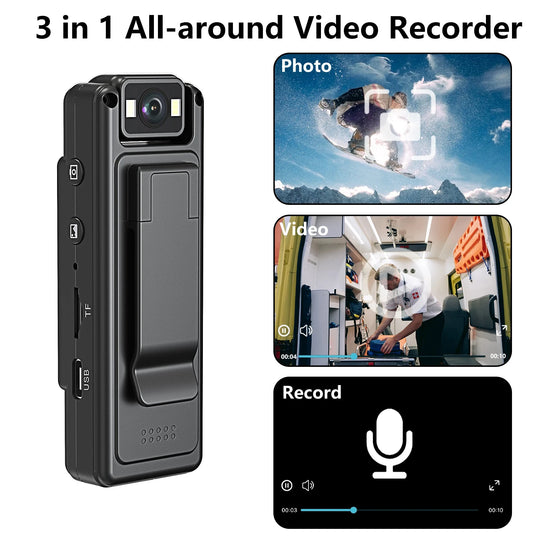 ViewTrack | Kompakte Bodycam mit Loop-Aufnahme & Display