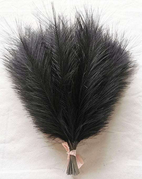 FluffNest | 20 Stück Bohemian Flauschiges Künstliches Pampasgras Bunt