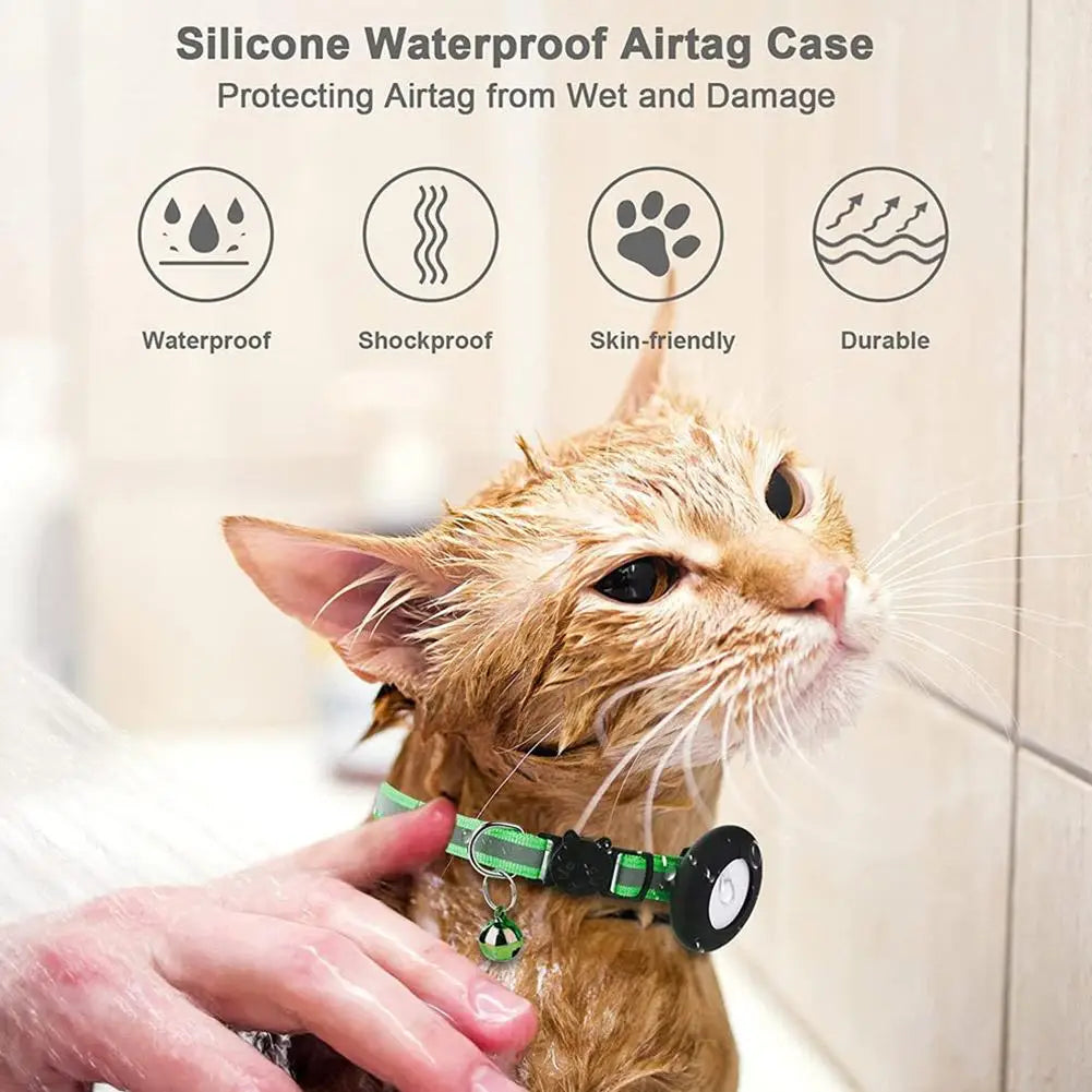 SafeWhisker | Katzenhalsband mit Reflex & Kontakttag