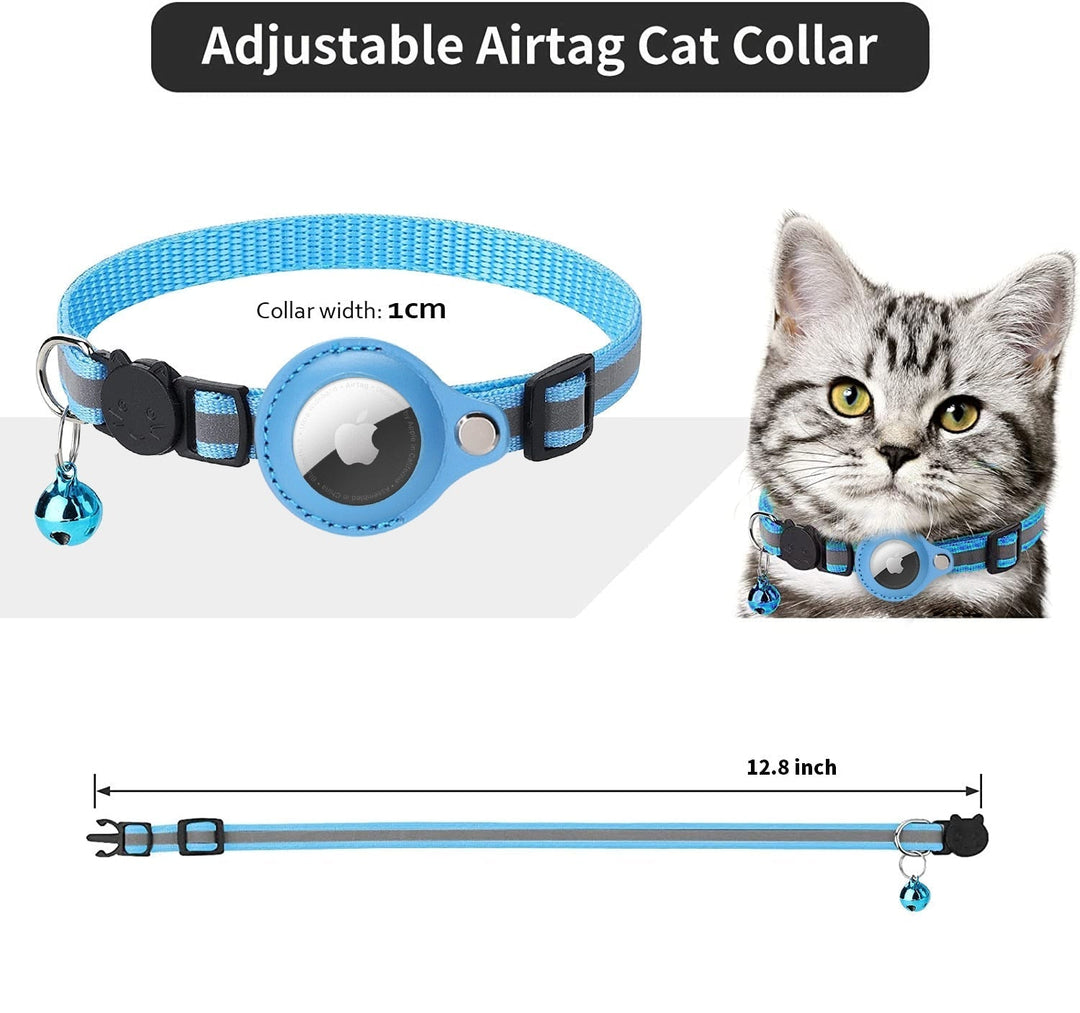WhiskerSafe | AirTag Katzenhalsband – GPS-Tracking & Anti-Verlust