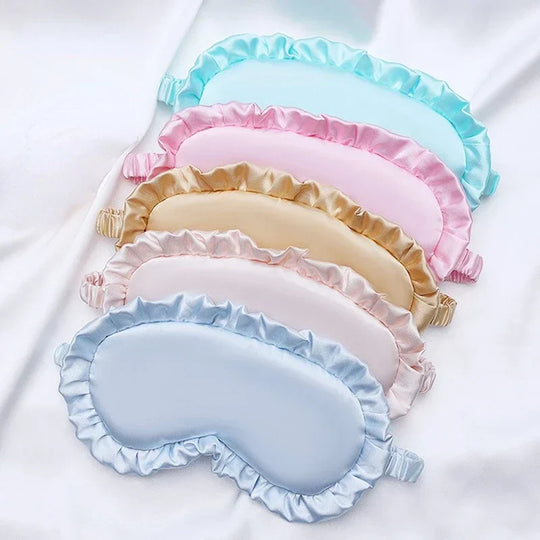 LushSleep | Schlafmaske mit Seidenrüschen