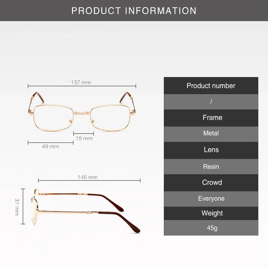 FoldFit | Reisefreundliche Gleitsichtbrille mit Blaulicht