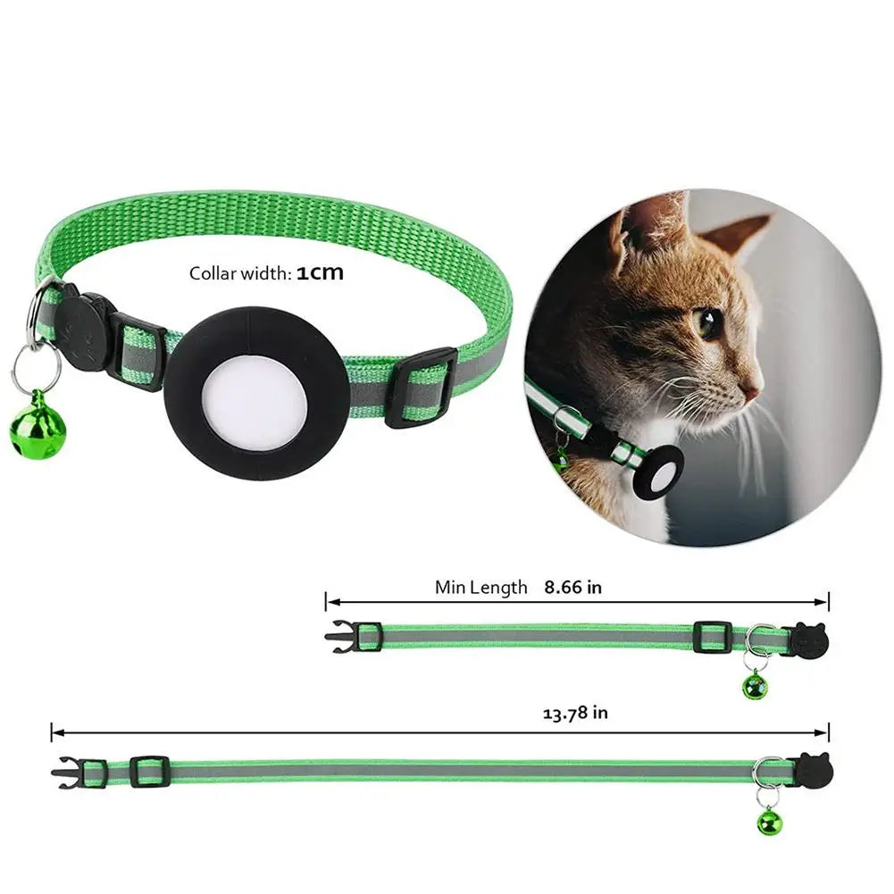SafeWhisker | Katzenhalsband mit Reflex & Kontakttag