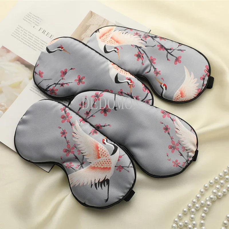 SilkyCrane | Bedruckte Schlafmaske