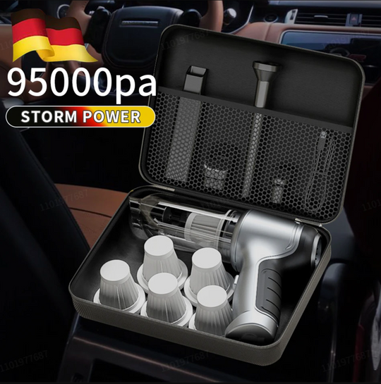 DustBlaster | Mächtigster kabelloser Auto-Staubsauger