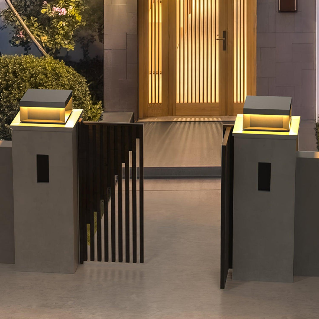 AcrylGlow | Outdoor Pfostenleuchte Schwarz – Wasserdicht IP65