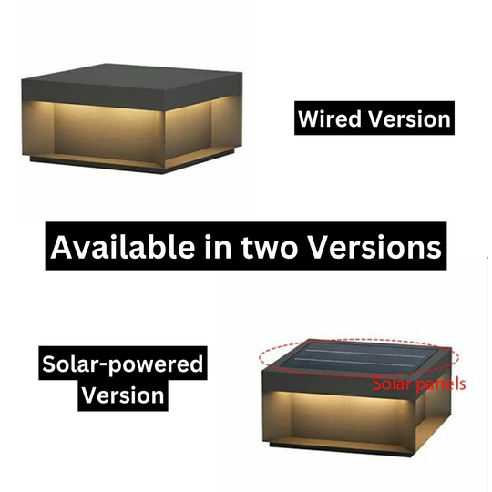 AcrylGlow | Outdoor Pfostenleuchte Schwarz – Wasserdicht IP65