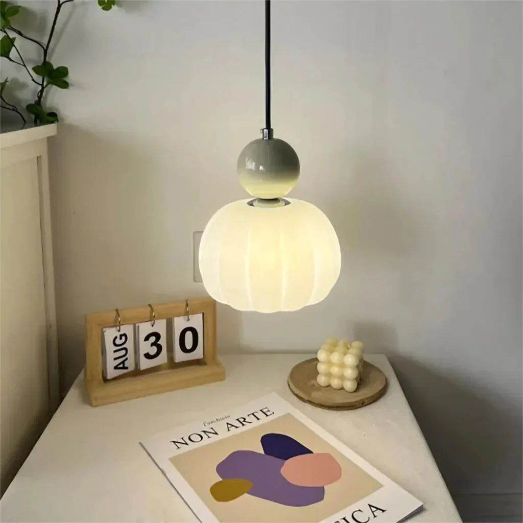 GlowAntique | Glas-Hängelampe im Retro Design