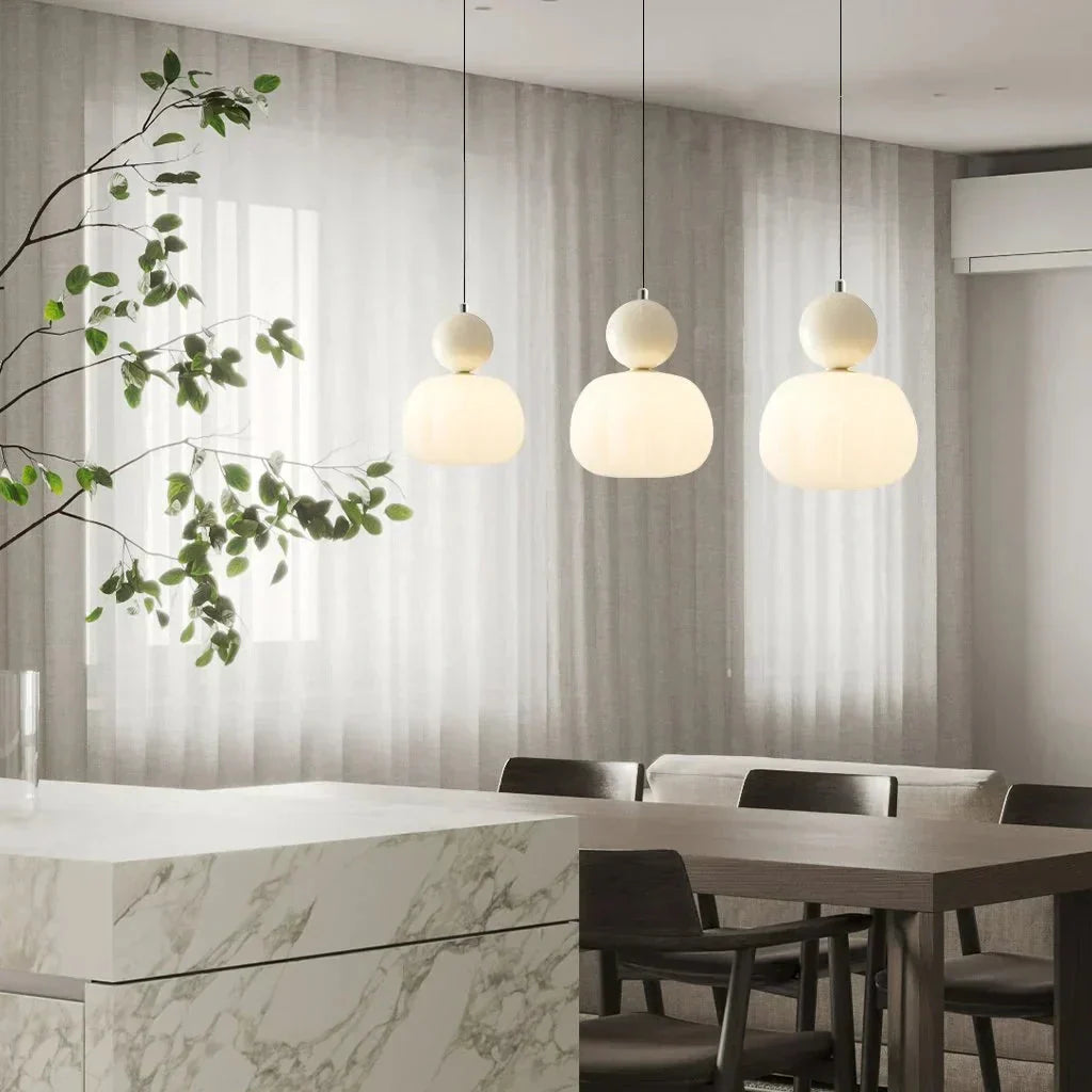 GlowAntique | Glas-Hängelampe im Retro Design