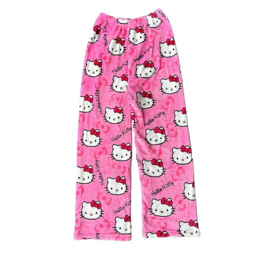 Élégance | Loungewear Bukser – Komfortabelt Kattemønster-3