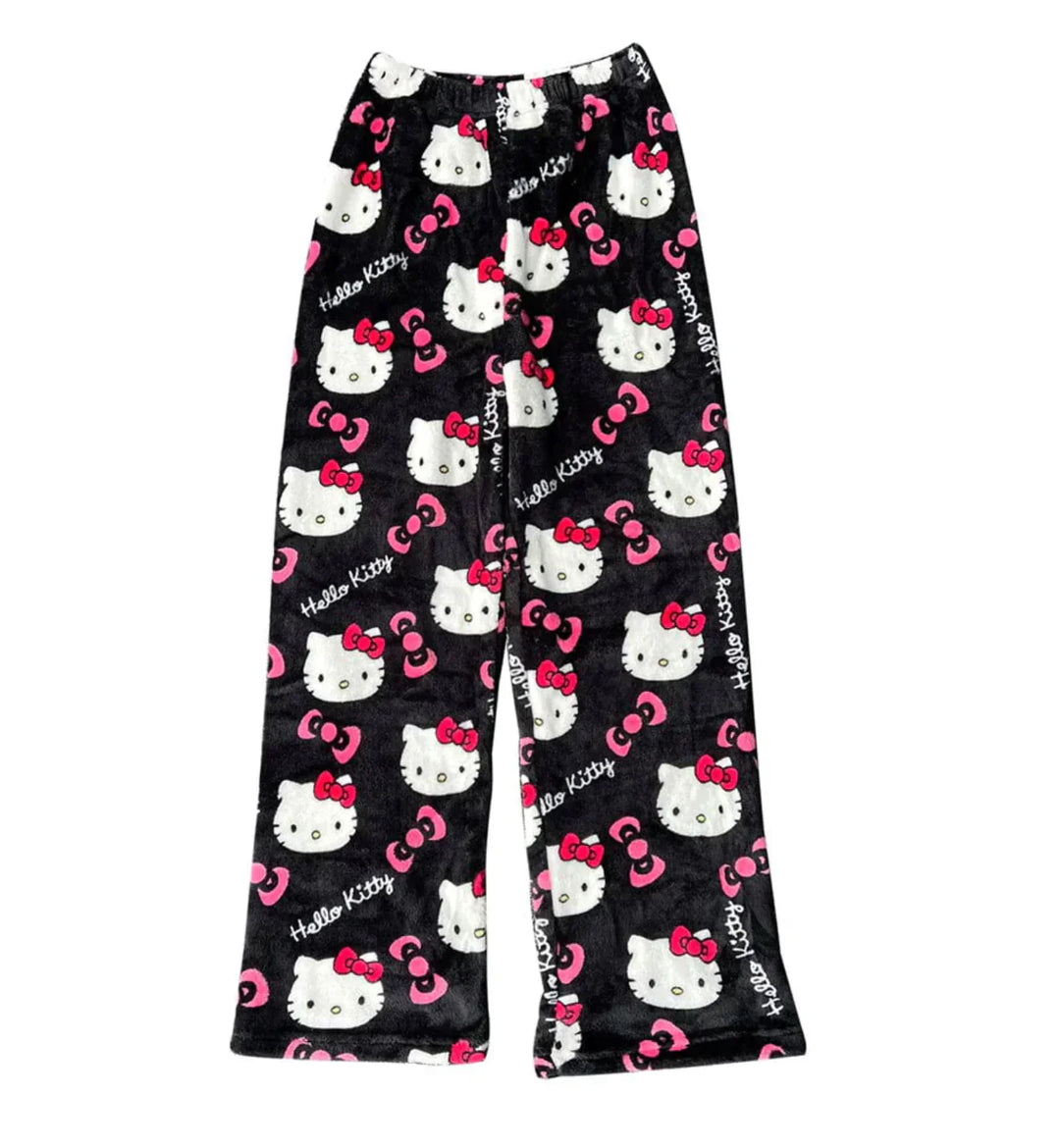 Luna | Kuschelige Hello Kitty Pyjamashorts mit Top | Damen