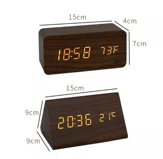 TimberLite | Minimalistische LED-Holzuhr mit Stil
