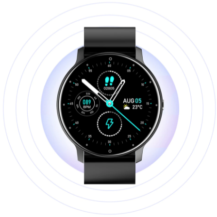 FitCare | Intelligente Smartwatch für Jung & Alt mit Vital-Tracking