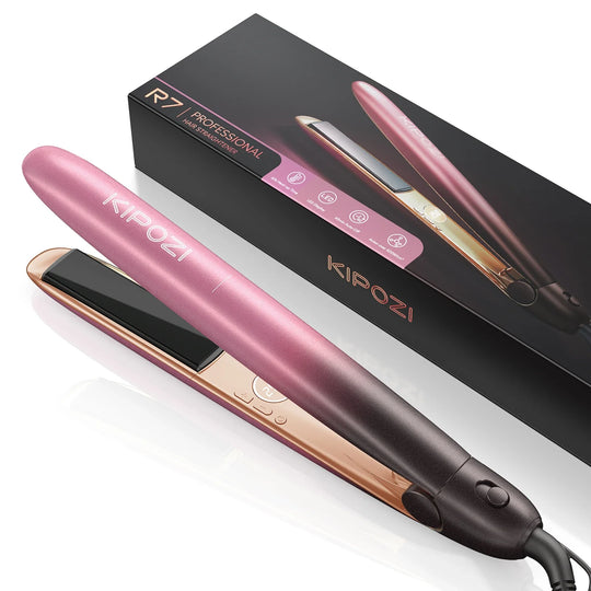 StyleLux | Roségold Haarglätter & Lockenstab