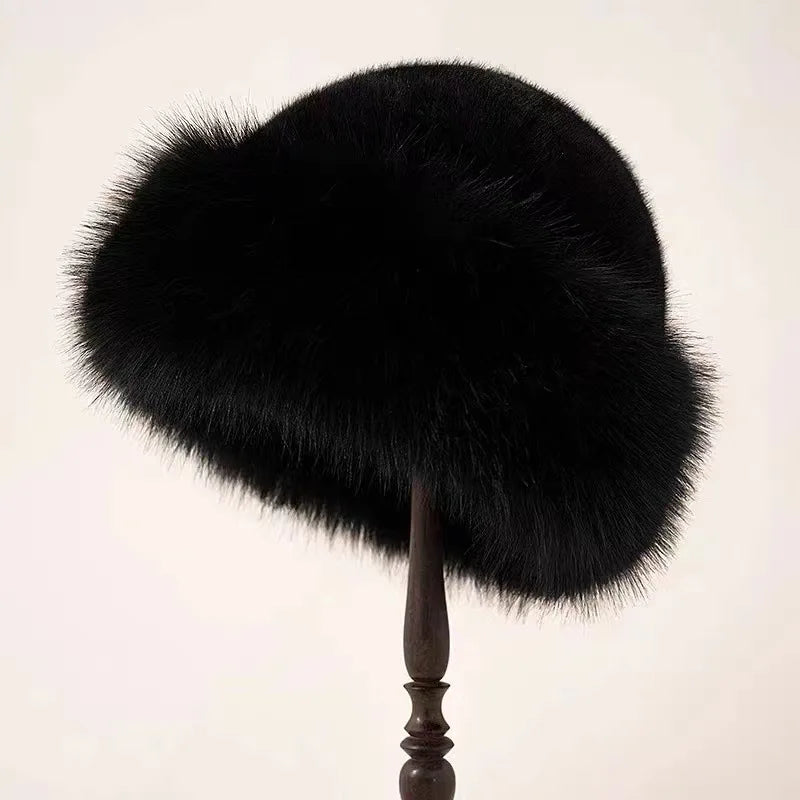 FurLuxe | Plüsch-Fellmütze – Dicke warme Fütterung & schicker Winterstil