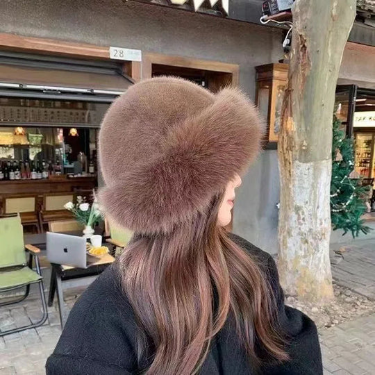 FurLuxe | Plüsch-Fellmütze – Dicke warme Fütterung & schicker Winterstil