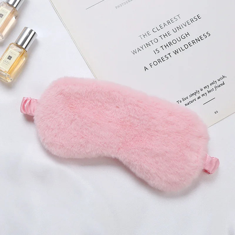 DreamComfort | Flauschiger Schlafmaske