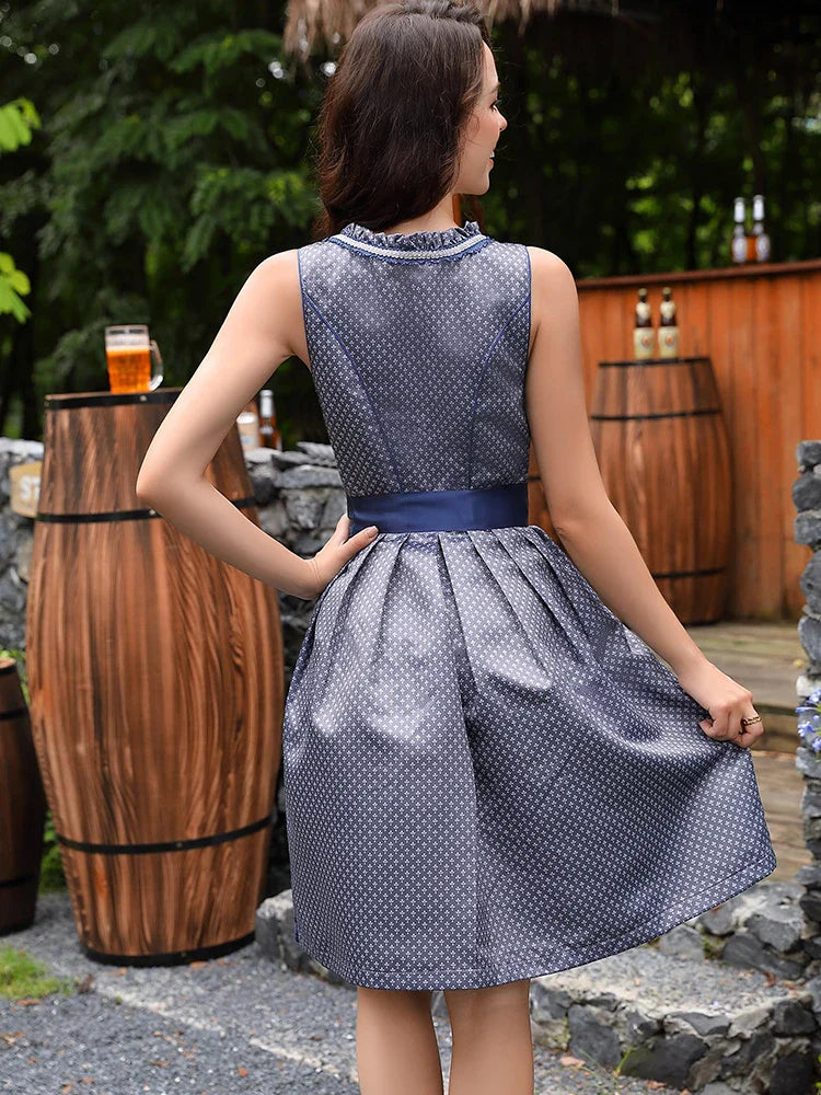 Majestatskleid | Damen-Dirndl – Mini & Edel in Blau