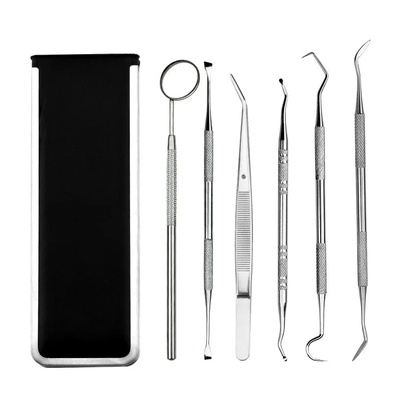 PureDent | 6-teiliges Mundpflege- und Plaqueentferner-Set