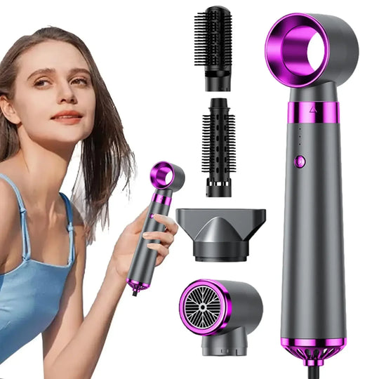 LuxeSwirl | Glättbürste, Lockenstab & Föhn in einem Gerät