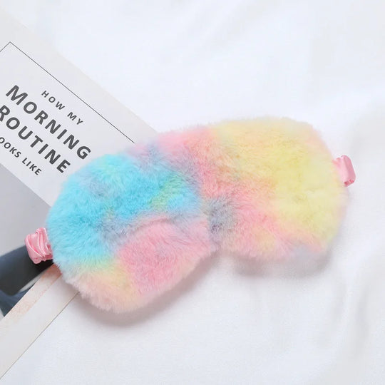 DreamComfort | Flauschiger Schlafmaske