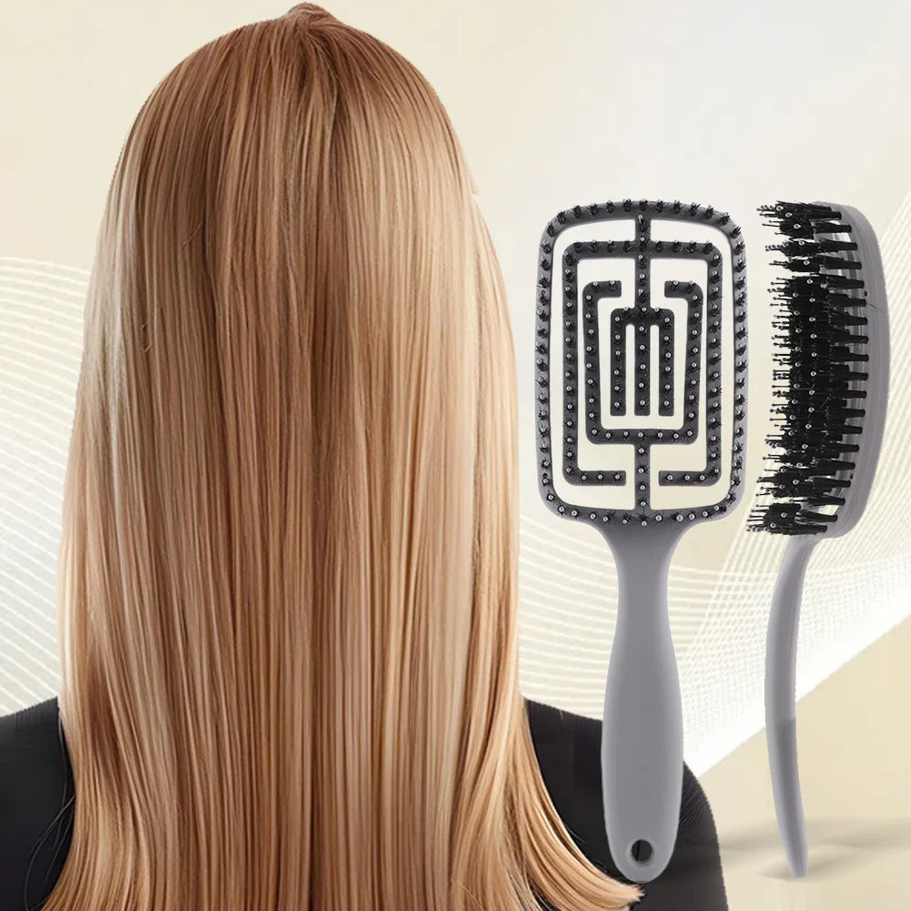TangleFree | Nylonbürster Frizzentferner Bürste für gewölbtes Styling