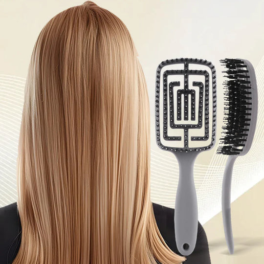 TangleFree | Nylonbürster Frizzentferner Bürste für gewölbtes Styling