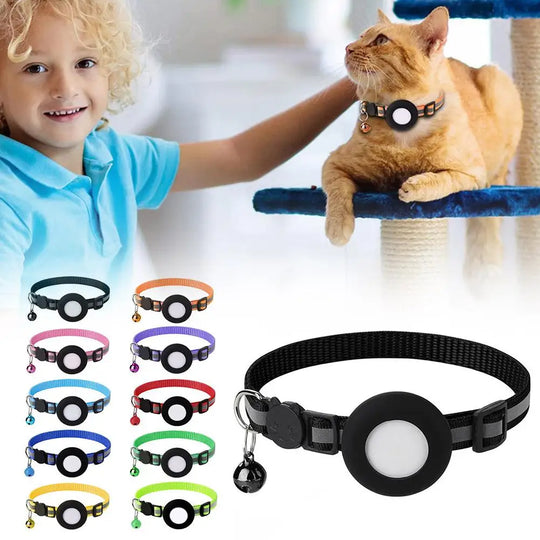 SafeWhisker | Katzenhalsband mit Reflex & Kontakttag