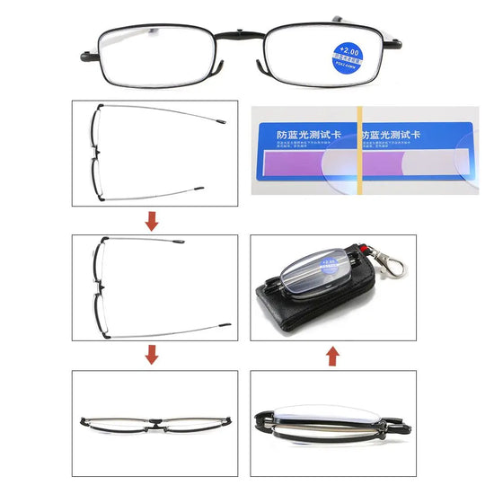 LiteFold | Elegante, faltbare Lesebrille mit Etui
