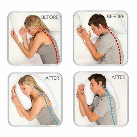 SideComfort | Orthopädisches Seitenschläferkissen mit Ohrenöffnung4