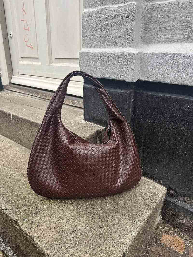 JackieWeave | Gewebte Umhängetasche – Kompakt, Organisierter Innenraum