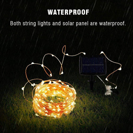 SunTwine | Solarbetriebene LED-Lichterkette für Balkon & Garten