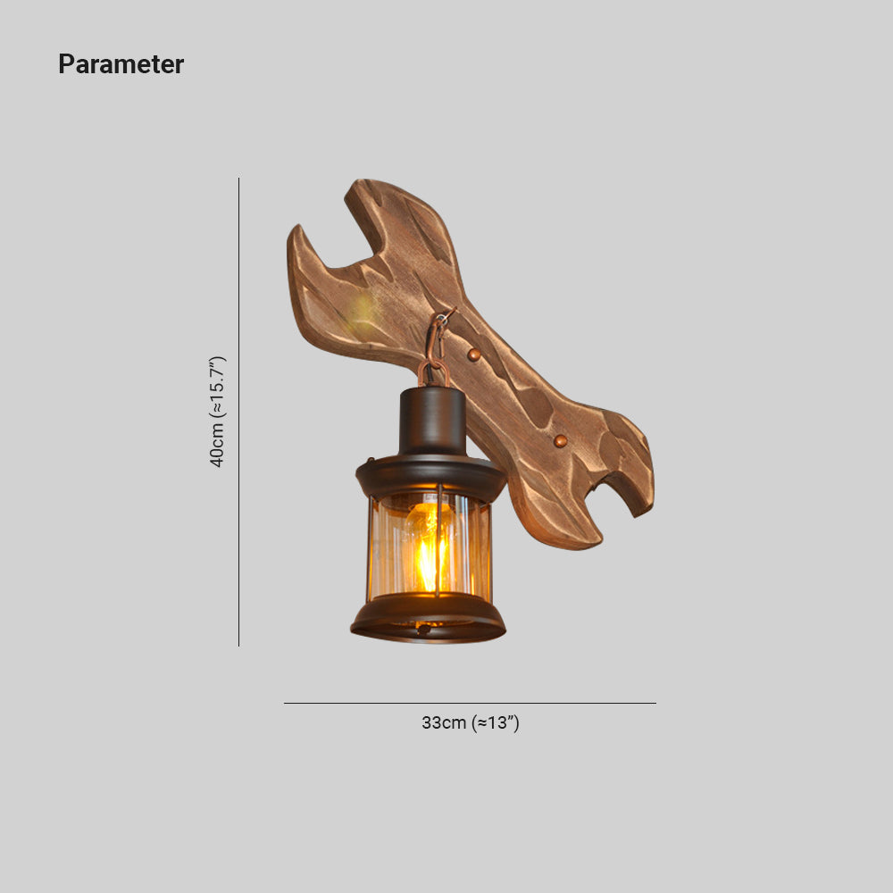 SpannerGlow | Einzigartige Schraubenschlüssel-Wandleuchte4