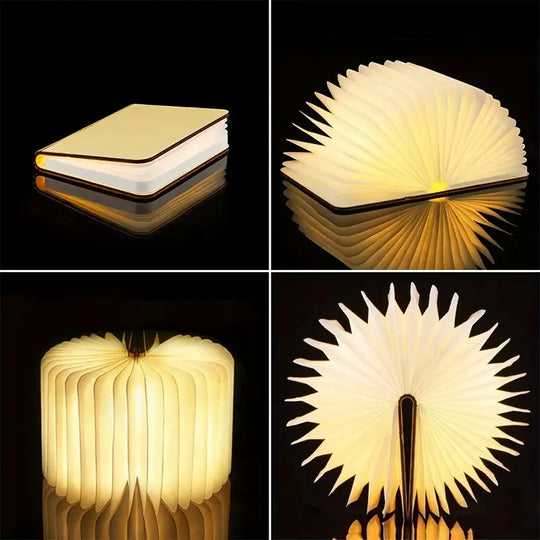 SparkGlow | Luxus & Kreative Faltbare Buch-Tischlampe9