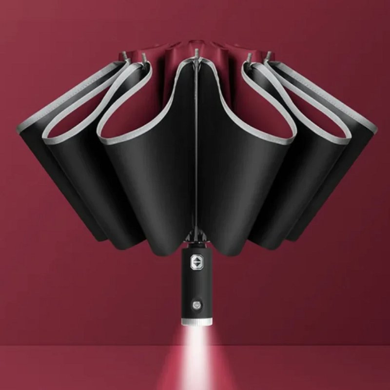 StormShield | Vollautomatischer Regenschirm mit LED-Beleuchtung
