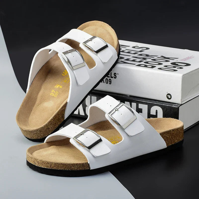 StrideFlex | Stilvolle Herren-Ledersandalen für den Sommer3