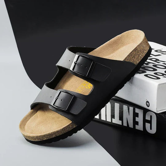 StrideFlex | Stilvolle Herren-Ledersandalen für den Sommer4