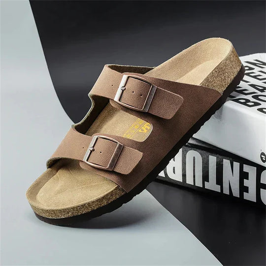 StrideFlex | Stilvolle Herren-Ledersandalen für den Sommer5