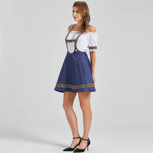 StyleCharm | Traditionelles Dirndl mit Bordürenverzierung für das Oktoberfest2