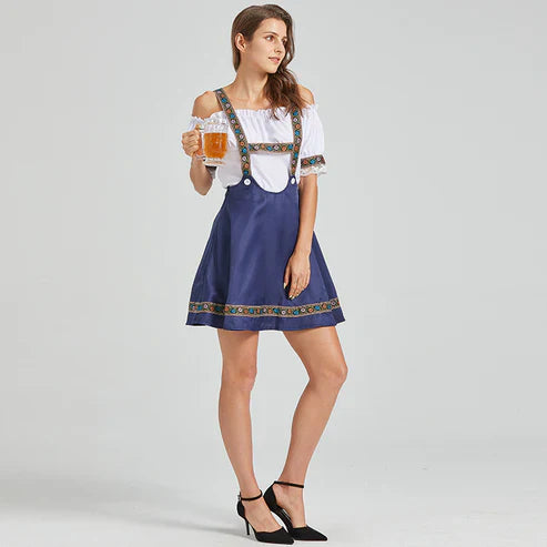 StyleCharm | Traditionelles Dirndl mit Bordürenverzierung für das Oktoberfest3