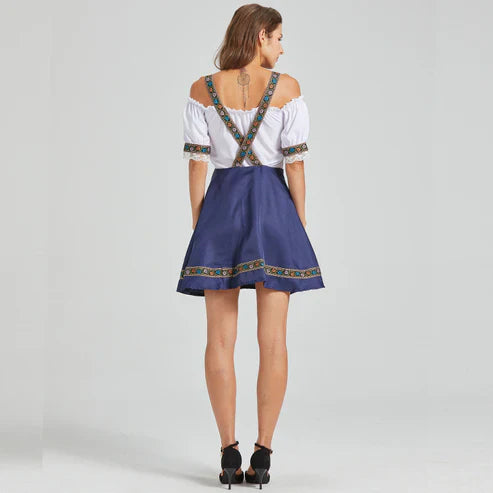 StyleCharm | Traditionelles Dirndl mit Bordürenverzierung für das Oktoberfest4