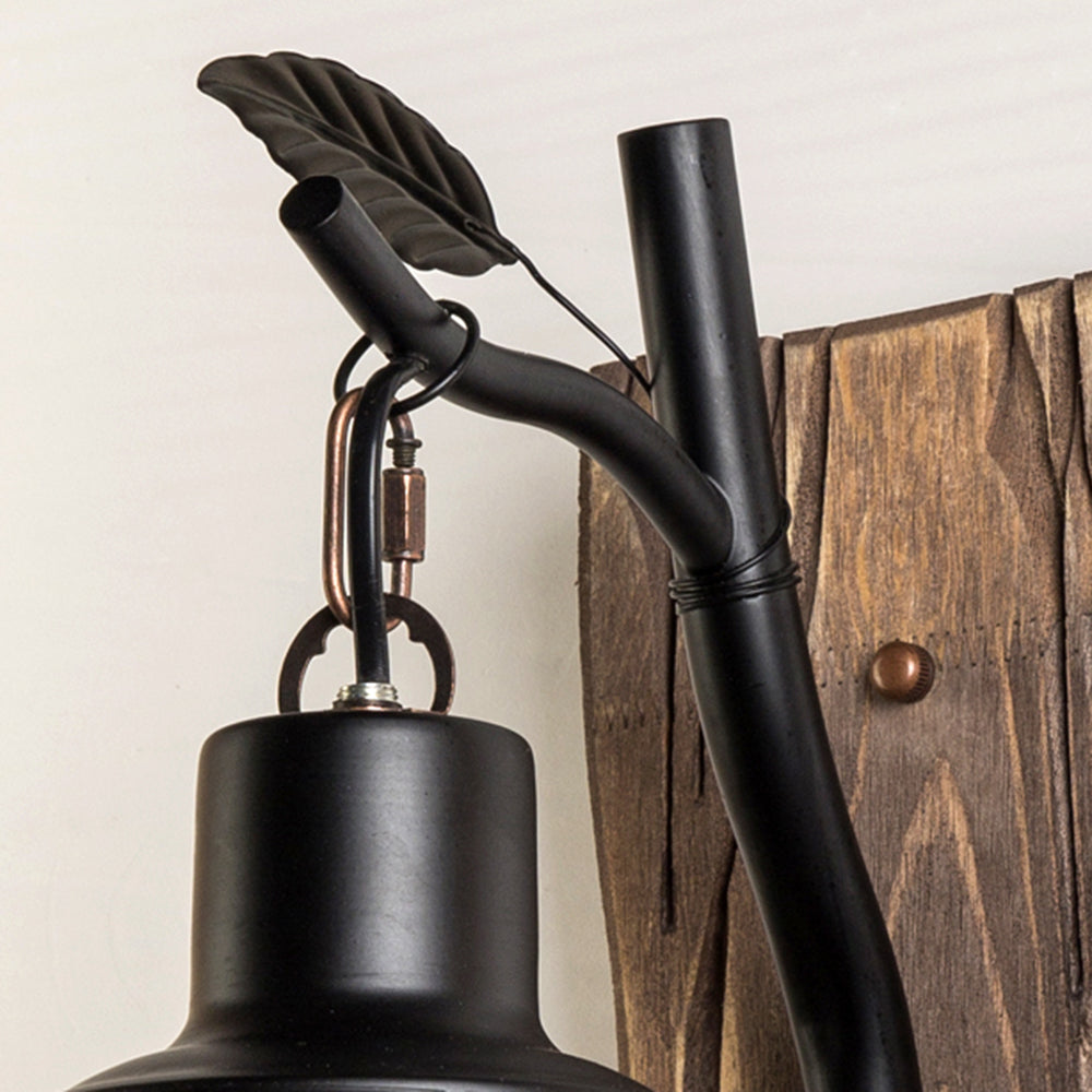 TimberFlame | Rustikale Vintage Wandleuchte6
