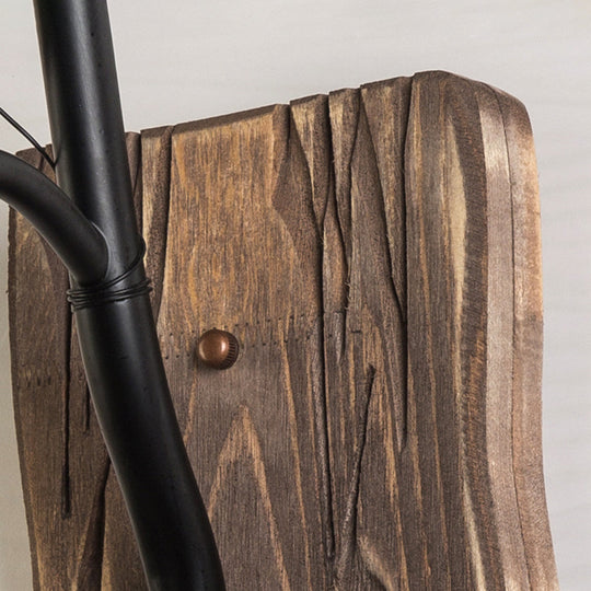 TimberFlame | Rustikale Vintage Wandleuchte7