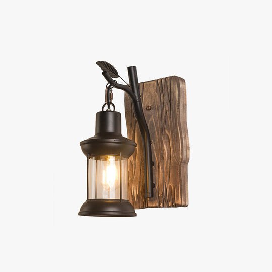 TimberFlame | Rustikale Vintage Wandleuchte8