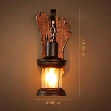 TimberTorch | Rustikale Holz-Wandleuchte5