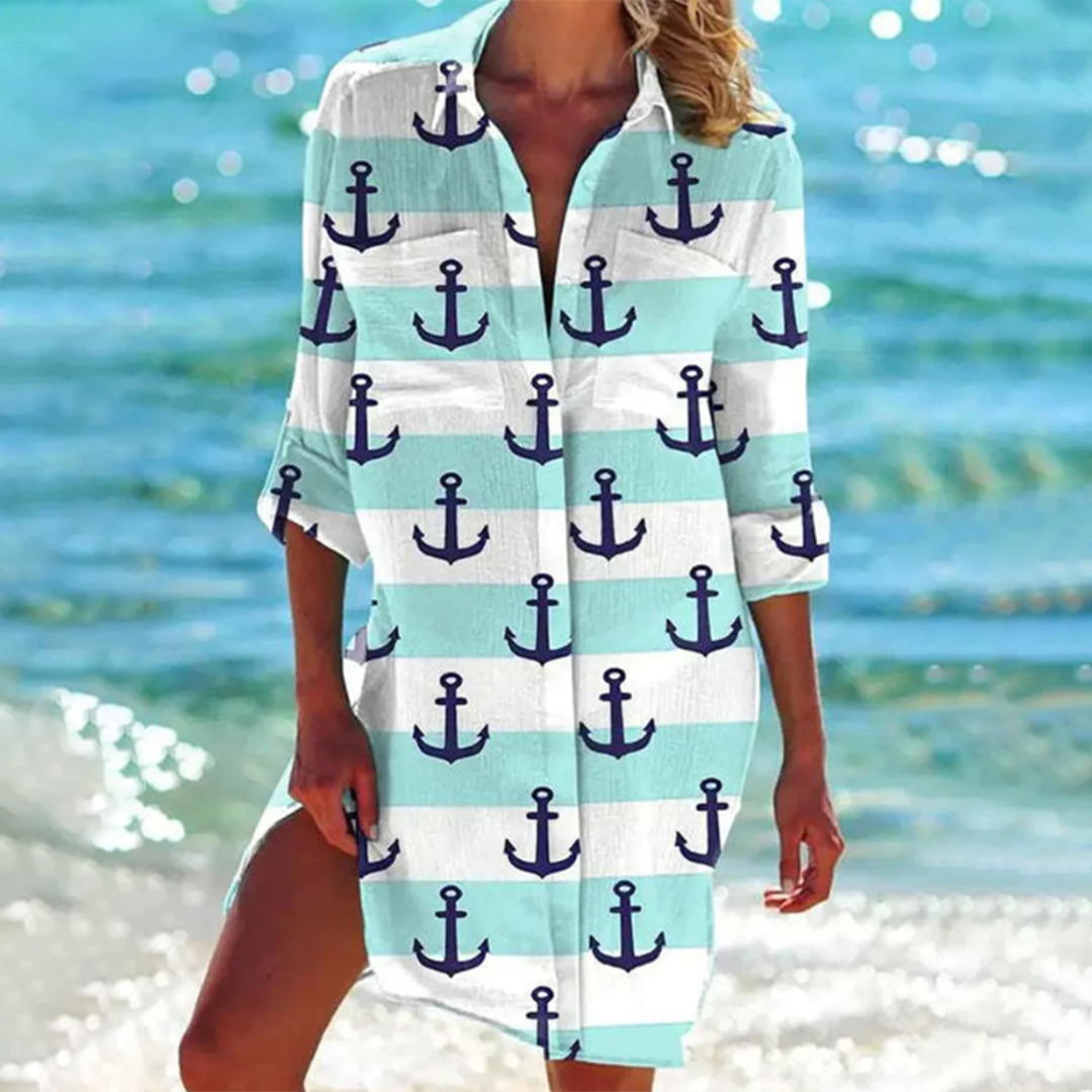 Blumenmuster Damen T-Shirt - Atmungsaktives Oberteil für Sommertage-6