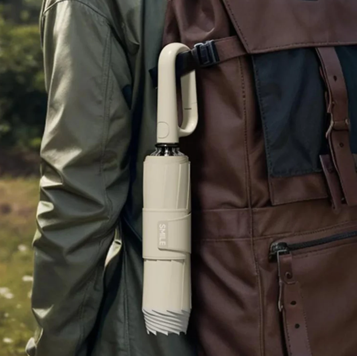 RainSafe | Sturmfester Regenschirm mit Reflektierendem Rand