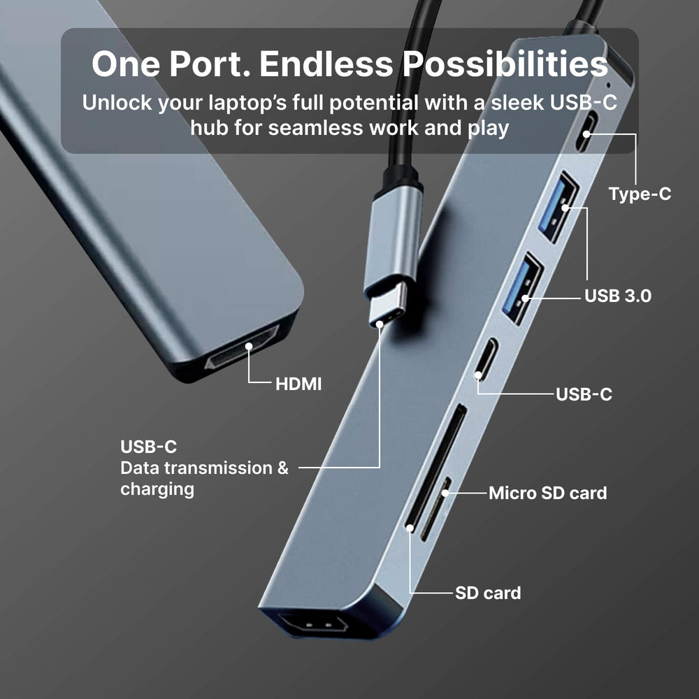 QuickConnect | USB-C Hub – Plug-and-Play Adapter für MacBook